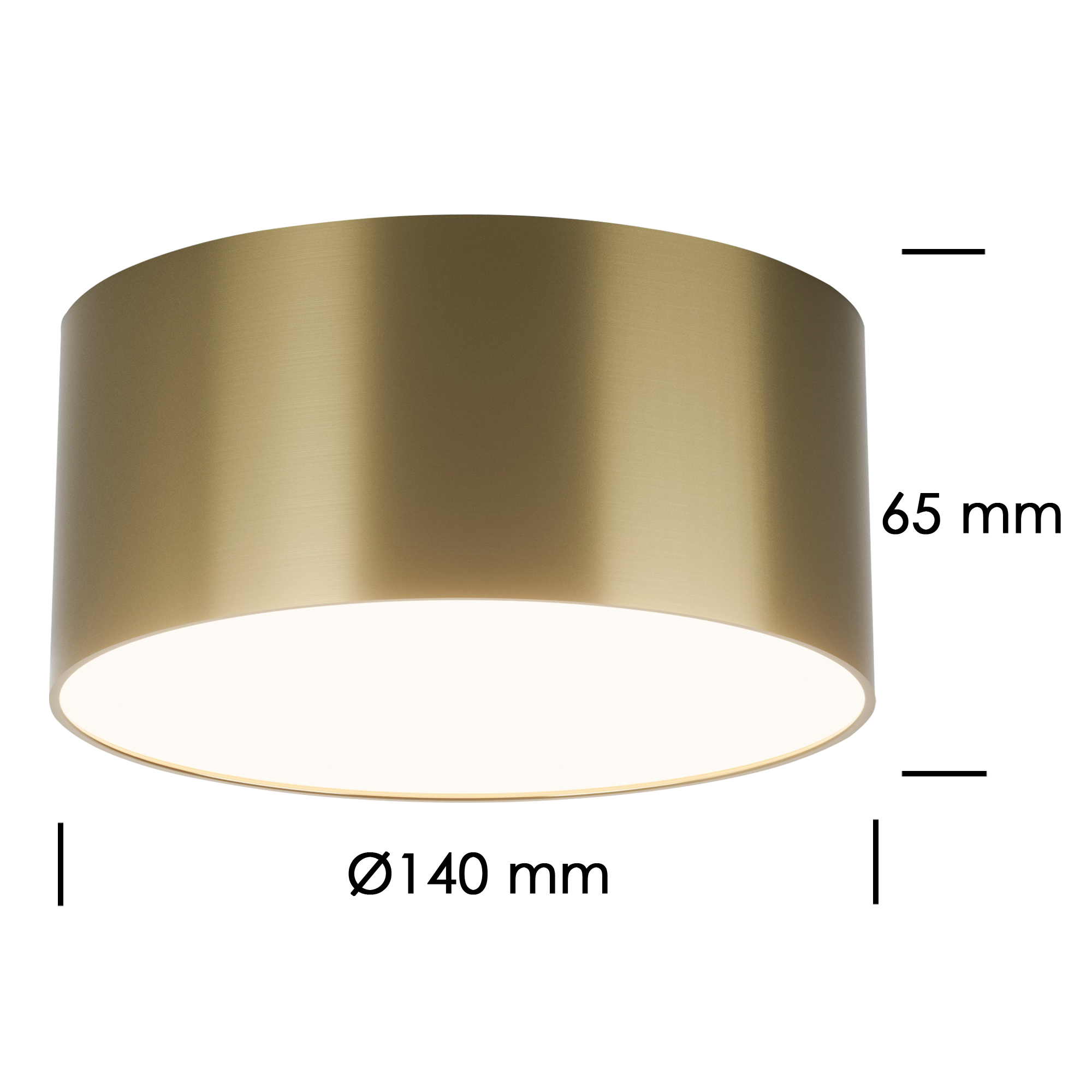 ROUND SUPERFICIE 16W GOLDEN MEDIDAS